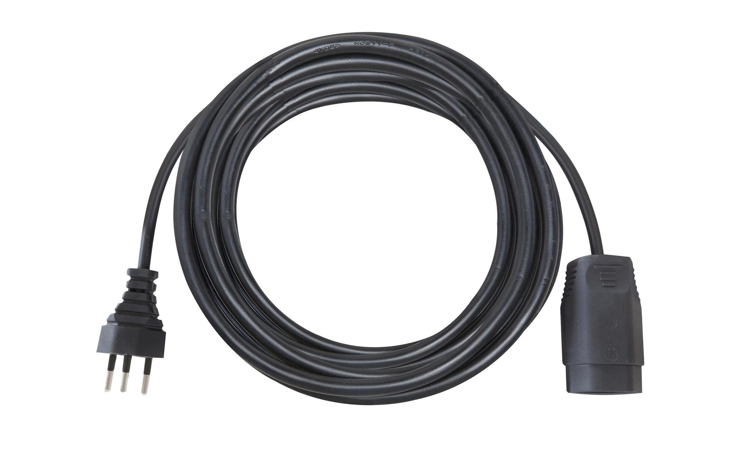Verlängerungskabel 25 m T13-T12T12-Stecker, T13-Kupplung, 25 m, schwarz