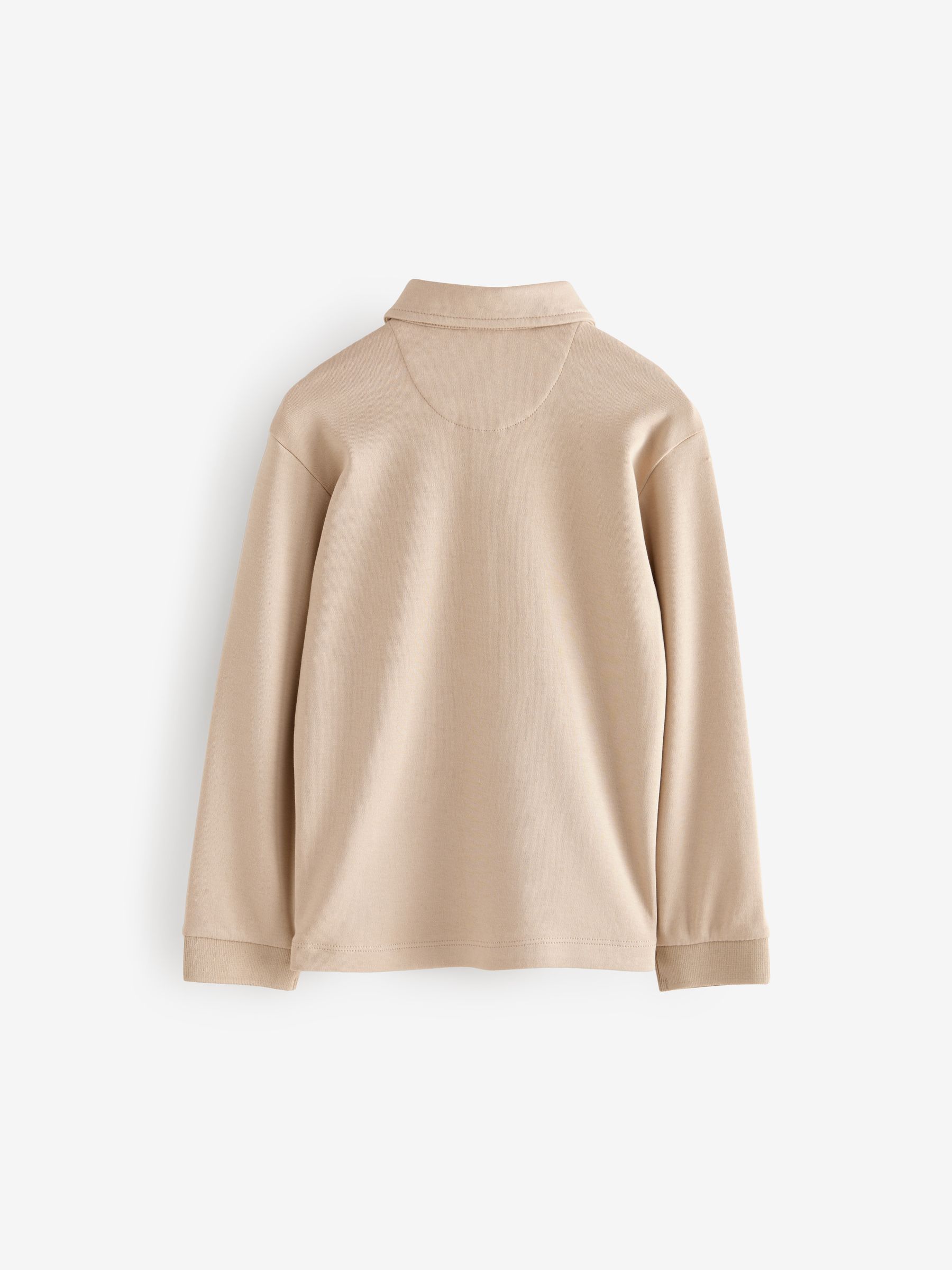 Pastelgeel - Baker by Ted Baker set van 100% katoenen poloshirt en broek met textuur