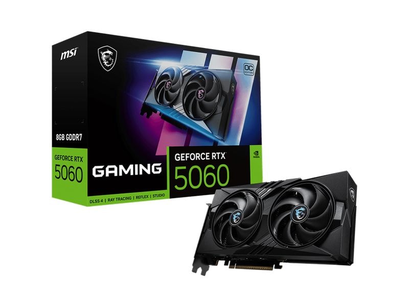 MSI Grafikkarte GeForce RTX 5060 8G GAMING OC MSI GeForce RTX 5060 8G GAMING OC NVIDIA 8 GB GDDR7