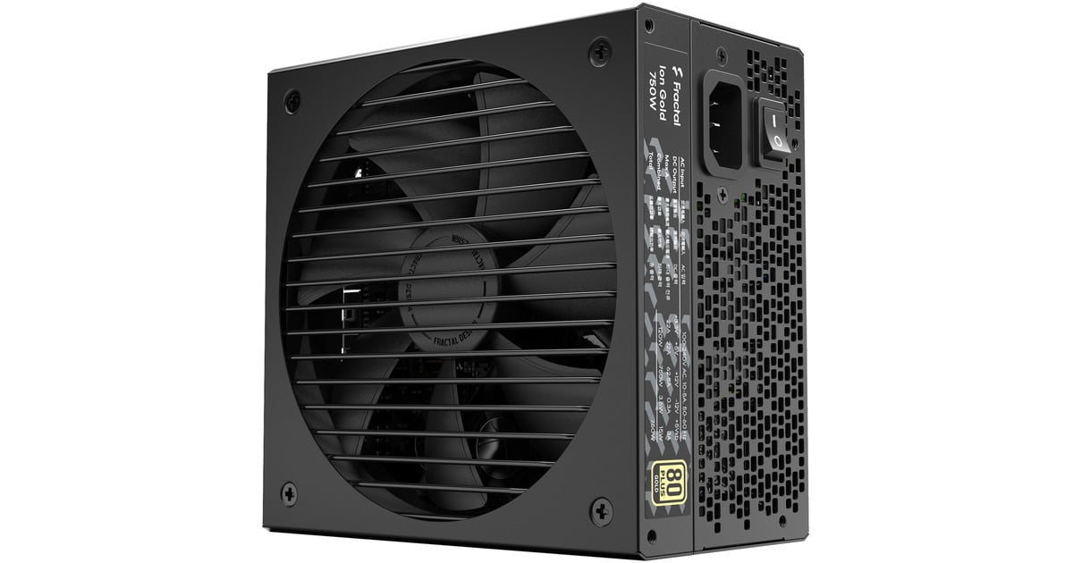 Fractal DesignION Gold 3 modulaire 750 watt voeding   (Zwart, 1x 12V-2x6, 3x PCIe)