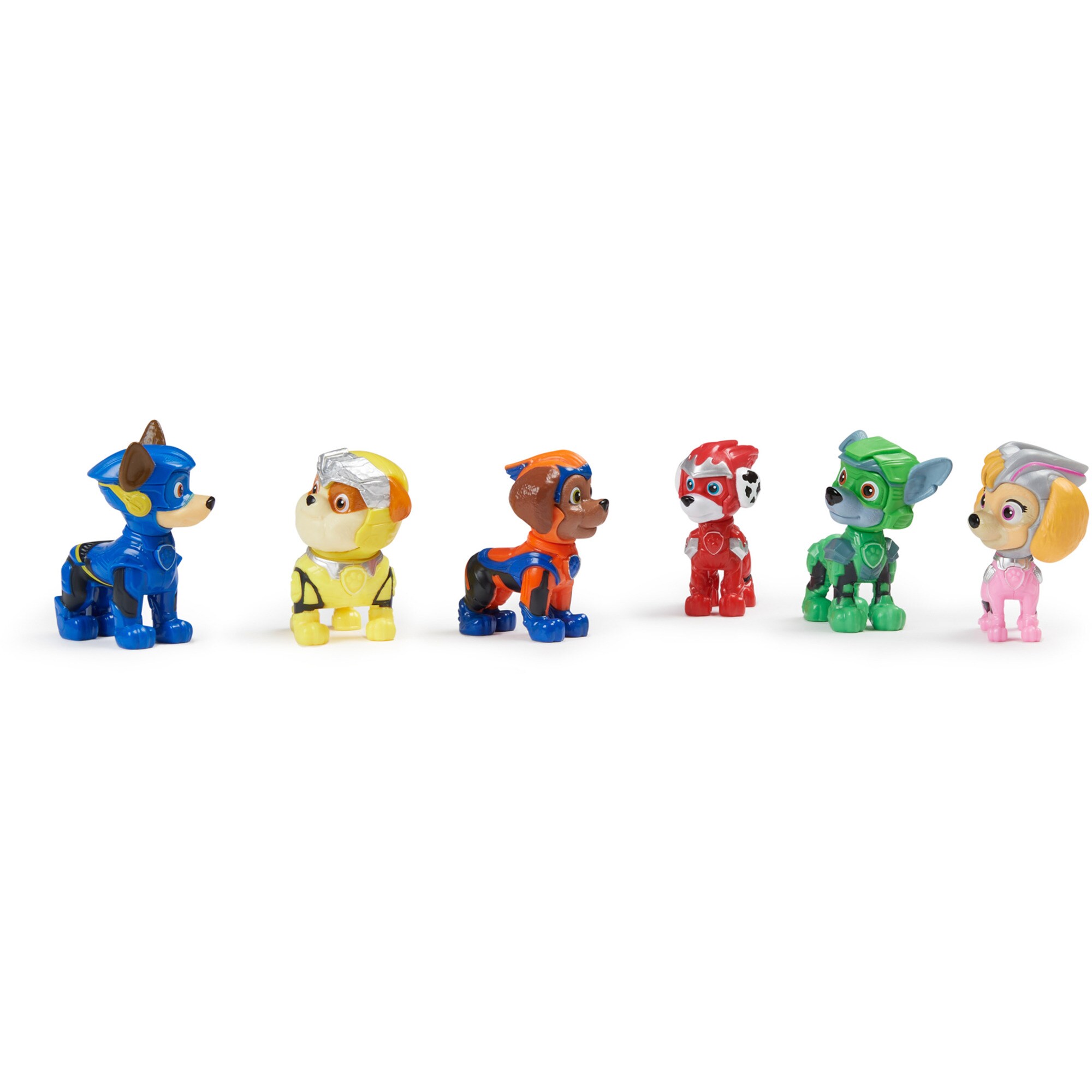 Spin Master Spielfigur Paw Patrol: Der Mighty Kinofilm, Geschenkset mit 6 Superhelden-Spielfiguren