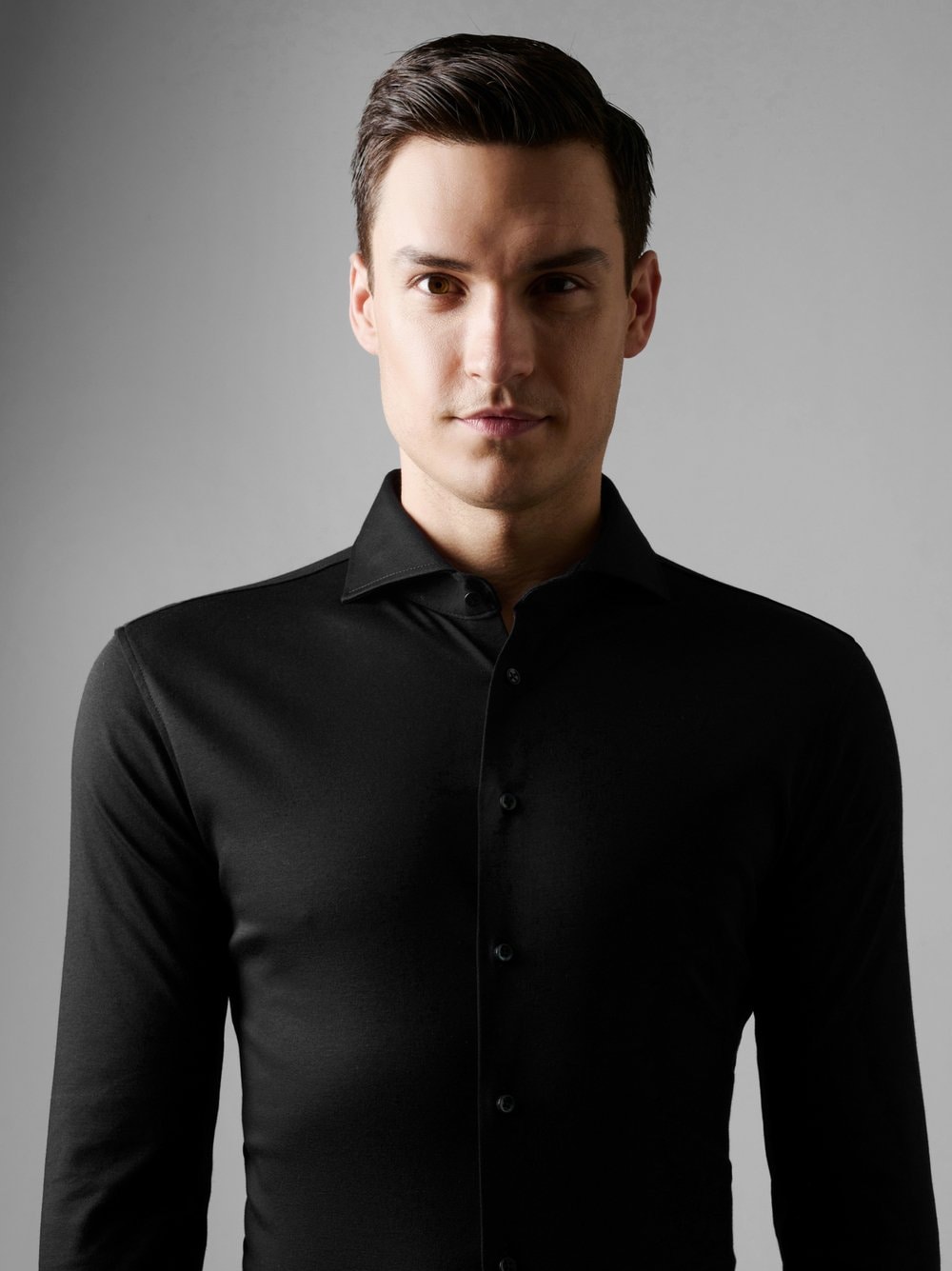 DESOTO Langarmhemd »Jerseyhemd Essential Hai langarm« Flexibler Stretch