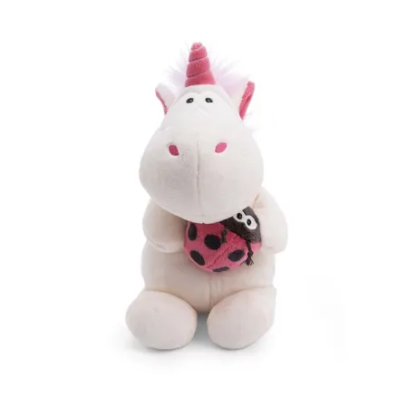 NICI Kuscheltier Einhorn Theodor mit Marienkäfer 25cm schlenkernd GREEN