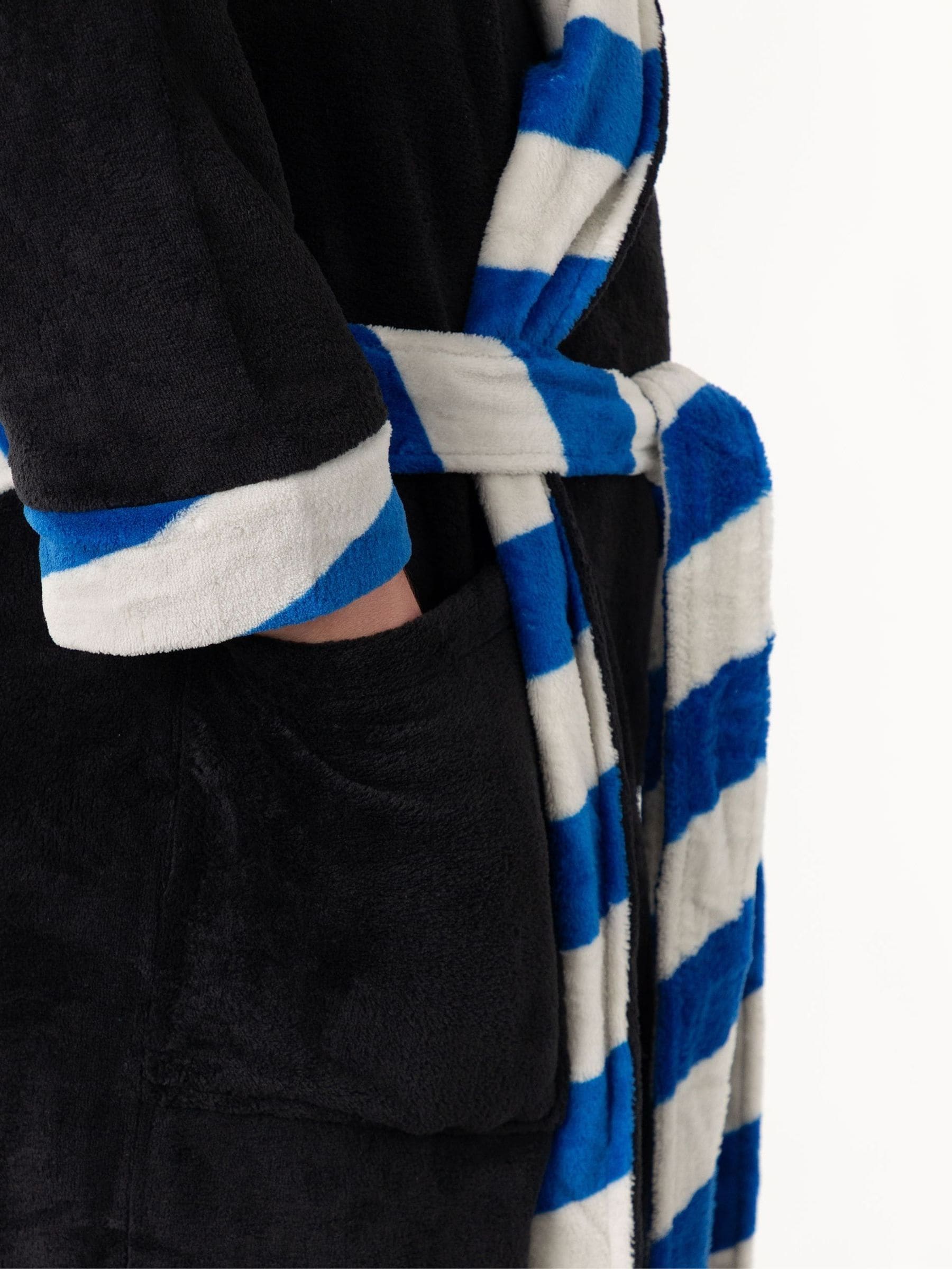 Zwart/blauw Ravenclaw - Vanilla Underground Harry Potter Hooded Bathrobe Dressing Gown