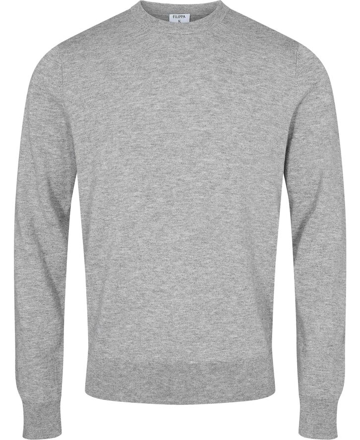 Filippa K Cotton Merino Sweater Light grey