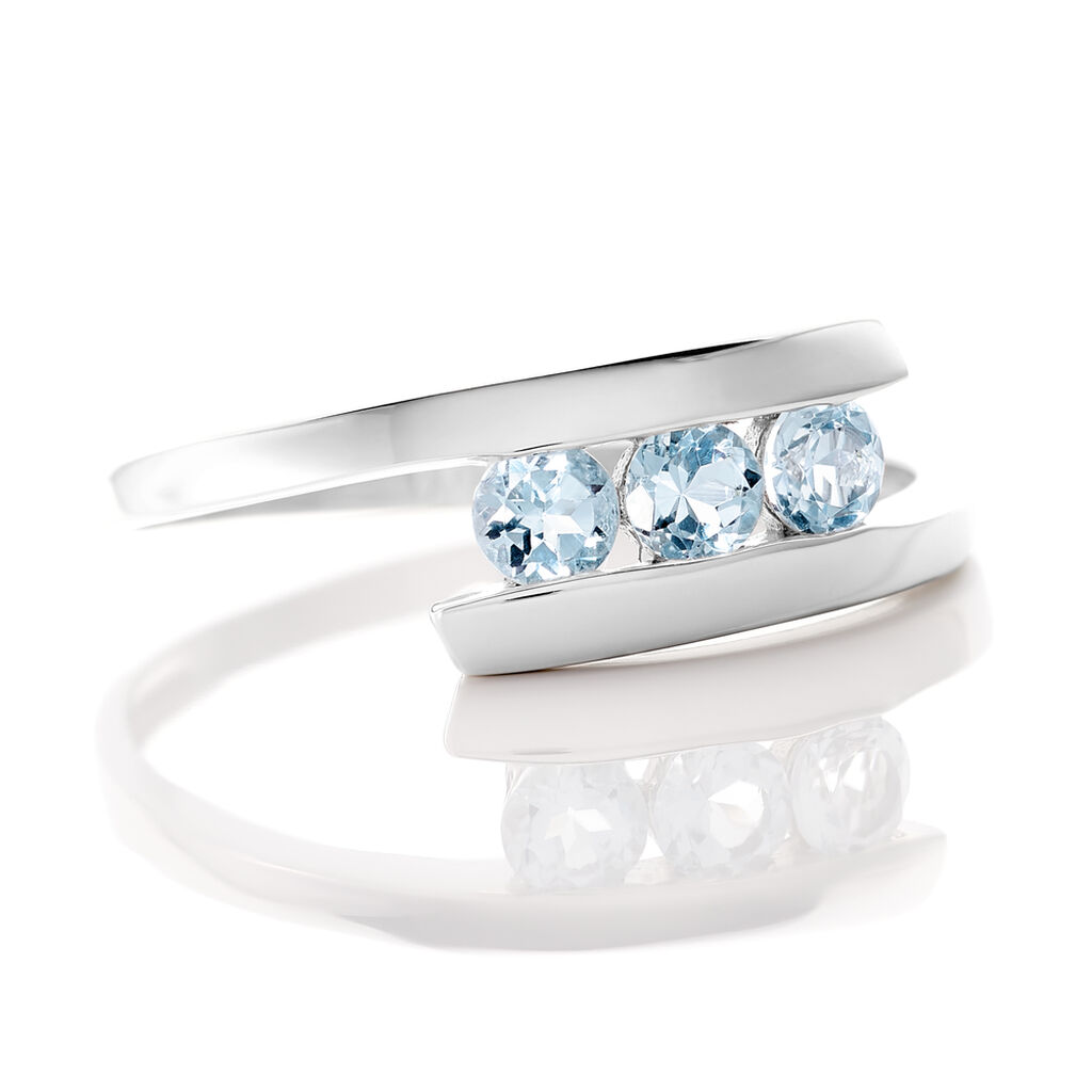 Bague Sally Or Blanc Topaze