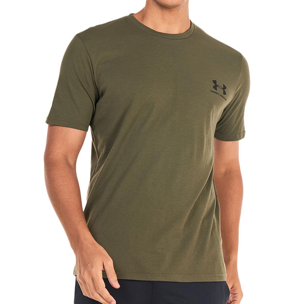Under Armour T-shirt Kaki Homme Under Armour Left Chest