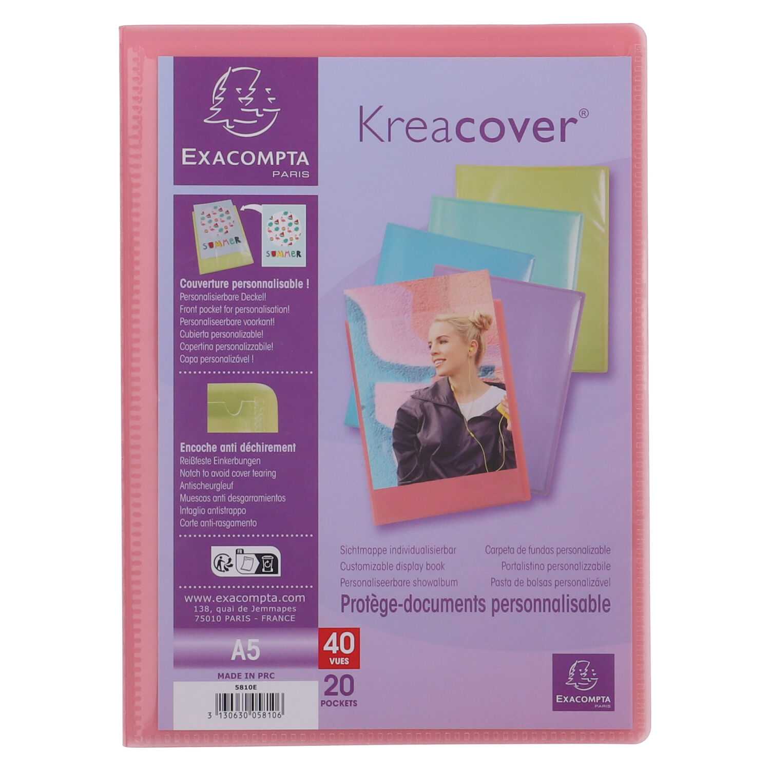 Sichtmappe A5 PP Kreacover 20 Hüllen