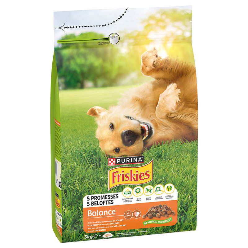 PURINA FRISKIES Balance poulet, bœuf, légumes