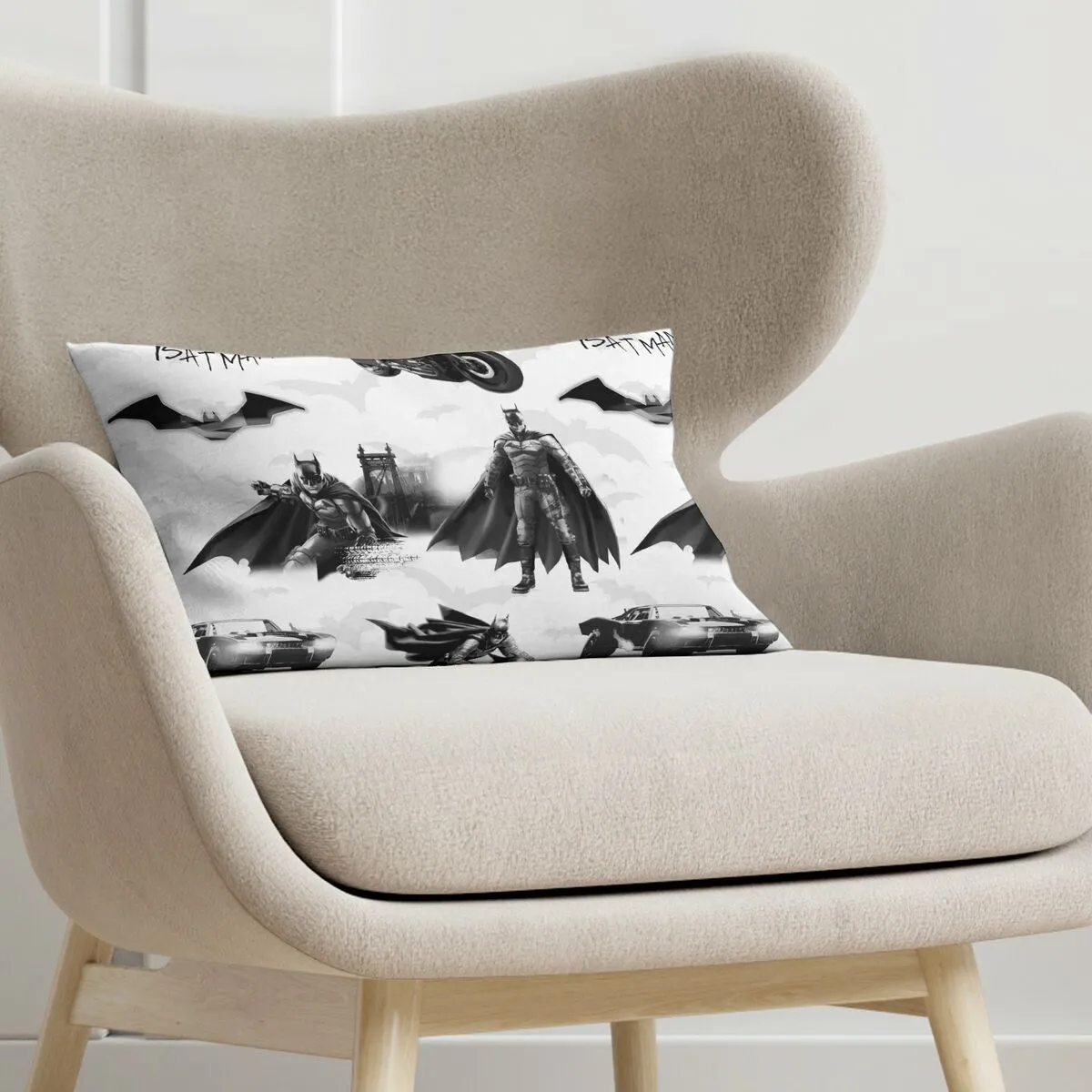 Housse de coussin Batman Batmovil - Multicouleur