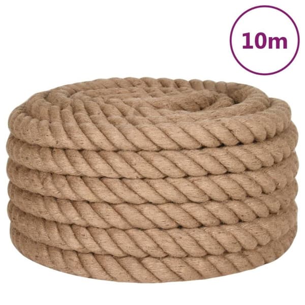 vidaXL Jutetau 10 m lang 36 mm tykk