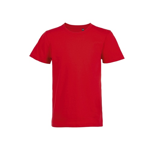 Camiseta infantil Milo de manga curta com gola redonda canelada