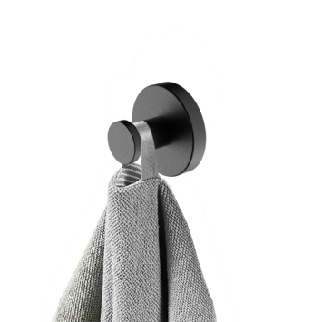 Marho Handdoekhaak Luxor groot gun metal