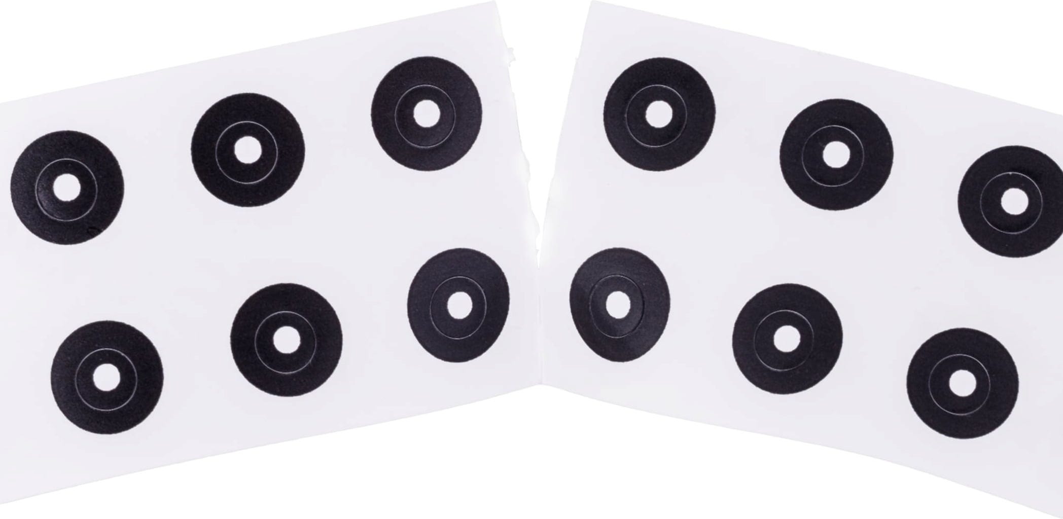 AESUB  AESUBdots black&white, 1,5 mm    Weiße Referenzpunkte für 3D-Scanner mit strukturiertem Licht