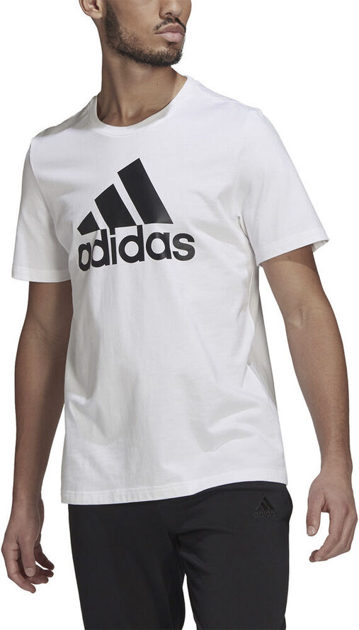 adidas Essentials Big Logo T-shirt Hvid