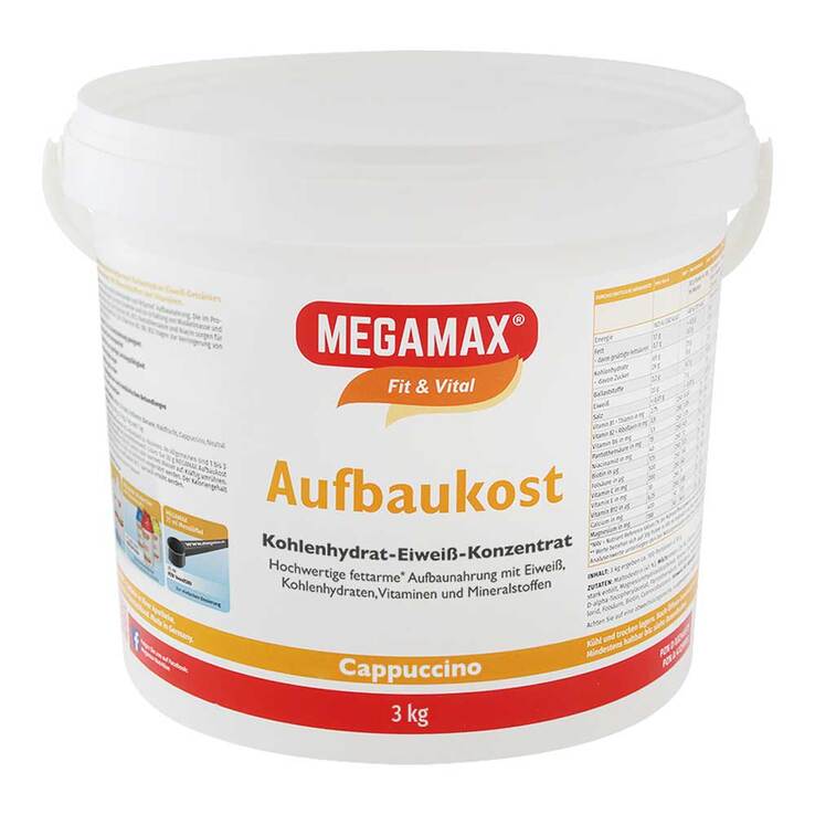 Megamax Aufbaukost Cappuccino Pulver, 3 kg