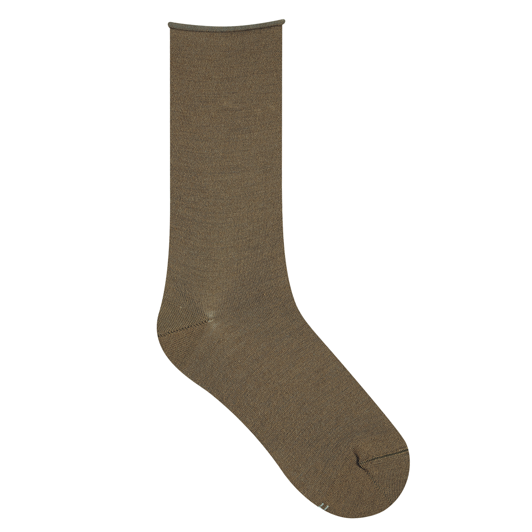 Chaussettes en laine fine mélangée | Kaki