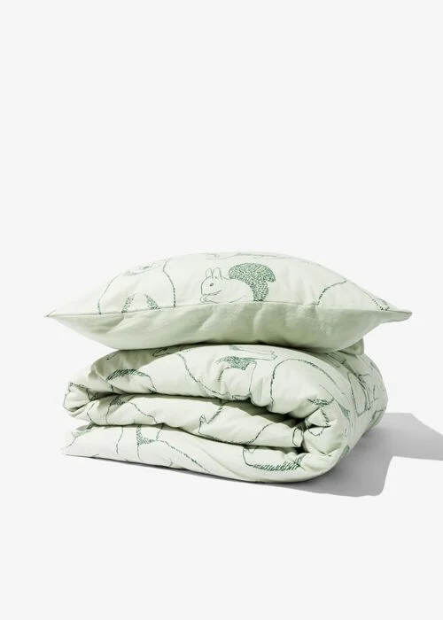 housse de couette enfant - 140x200 - flanelle - ours