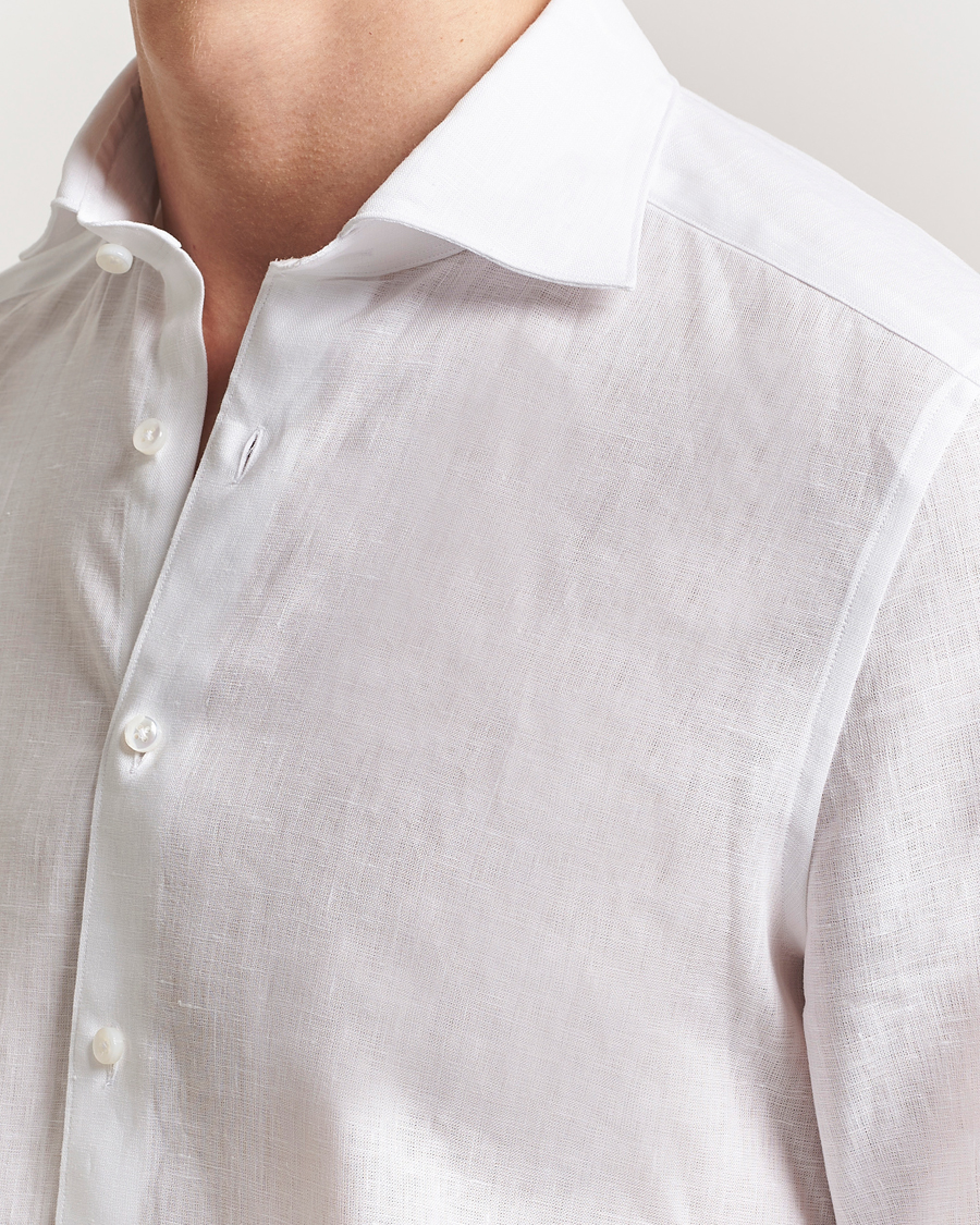 Stenströms 1899 Slim Linen Shirt White