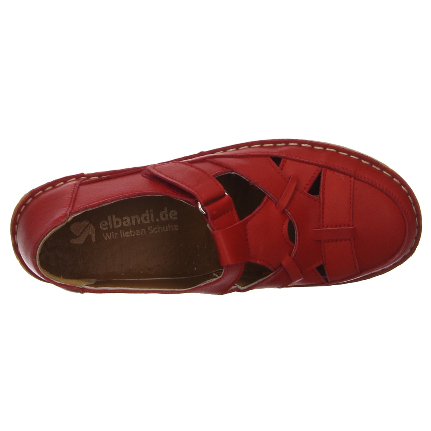 elbandi Halbschuh rot rot
