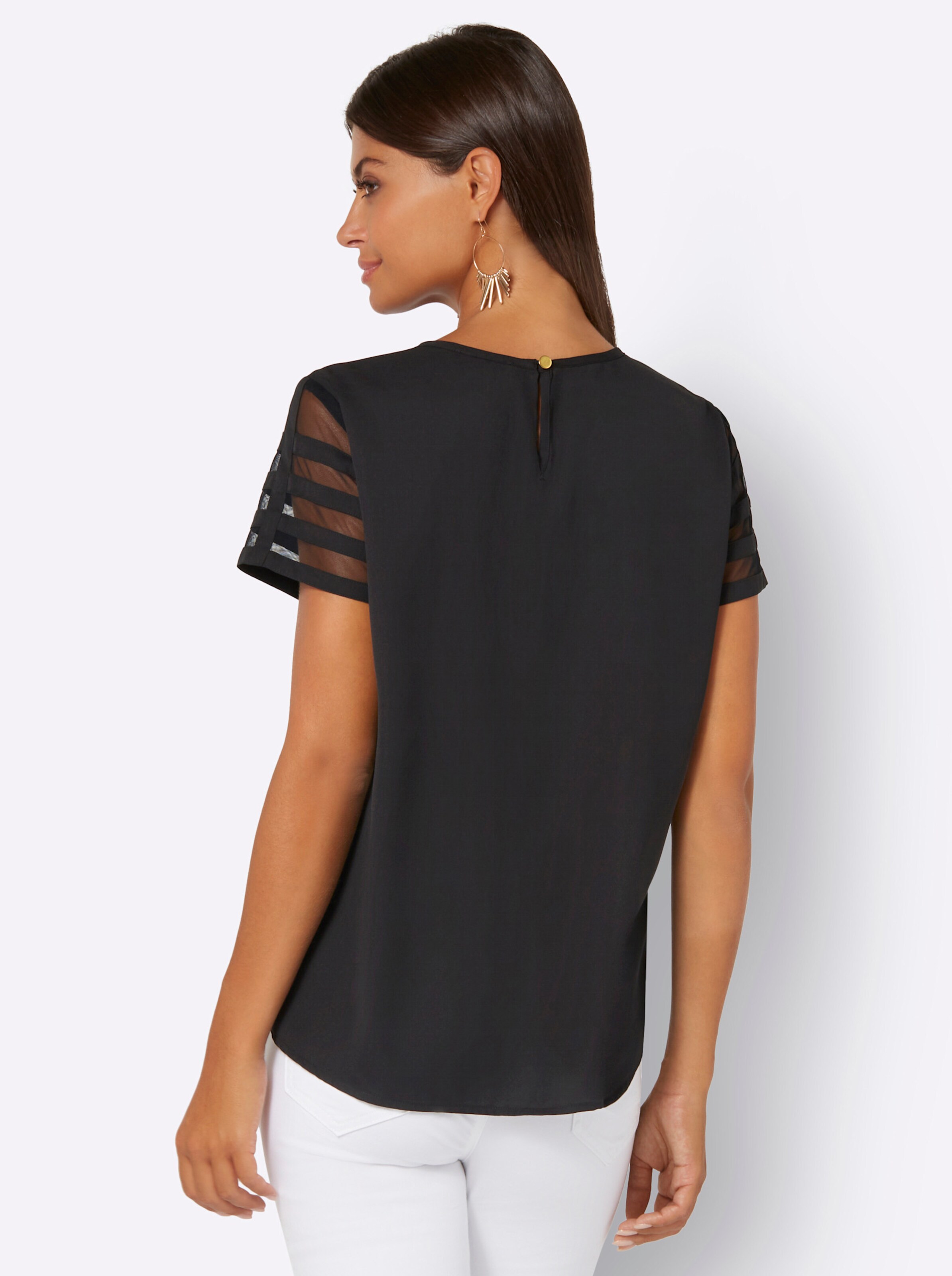 Bluse in schwarz