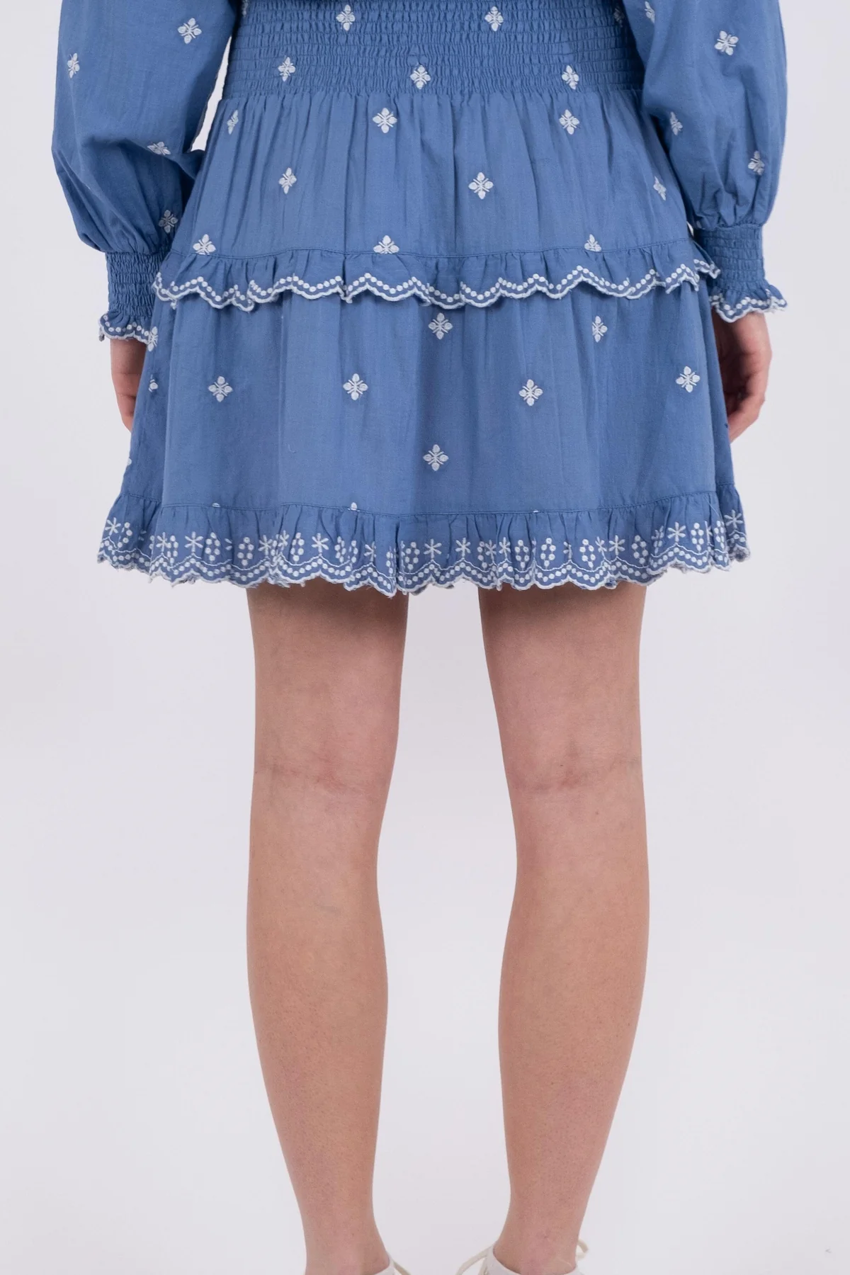 Neo Noir Lando Skirt dusty blue