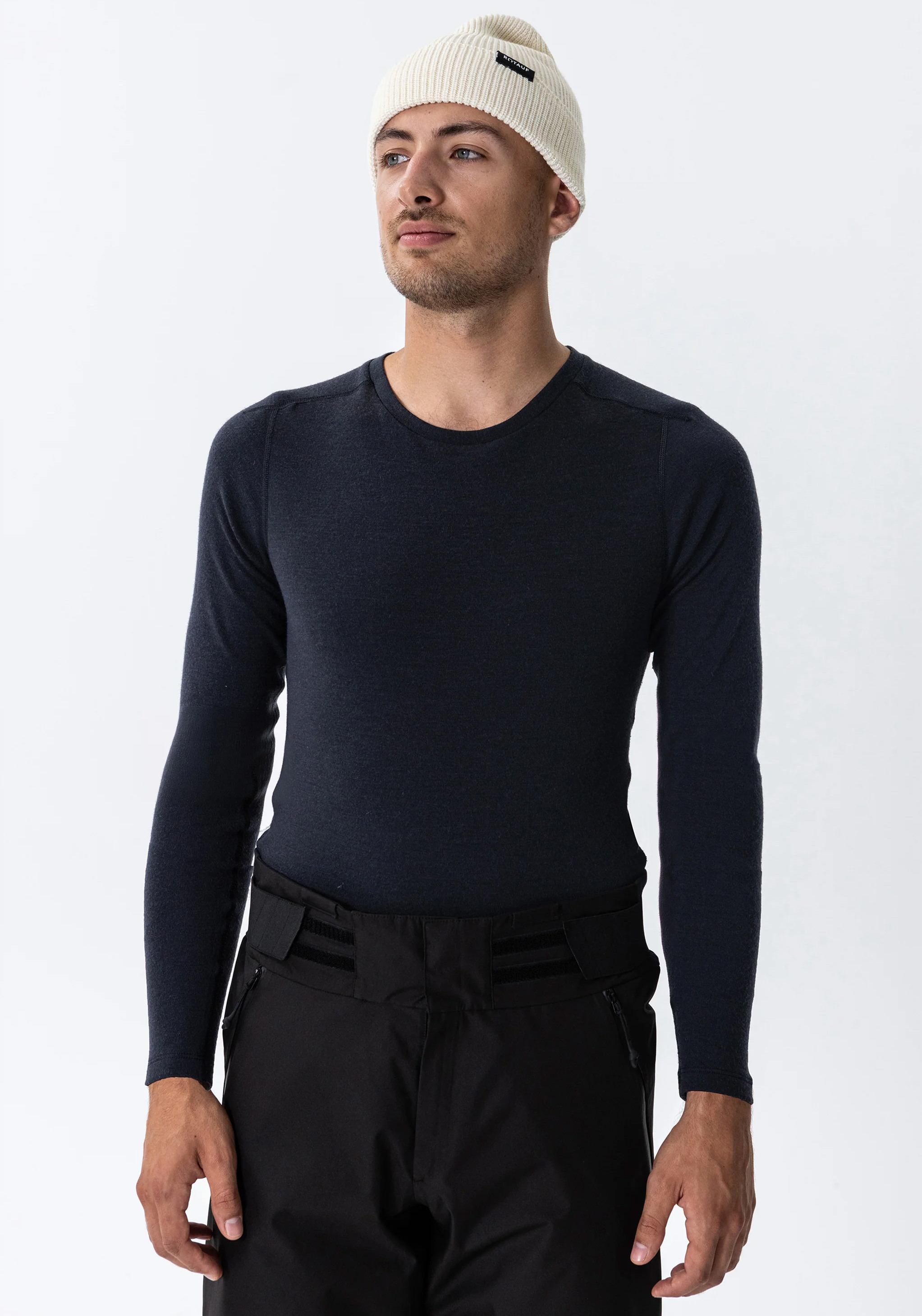 Rotauf Herren-Longsleeve Eco Merino 200 Phantom
