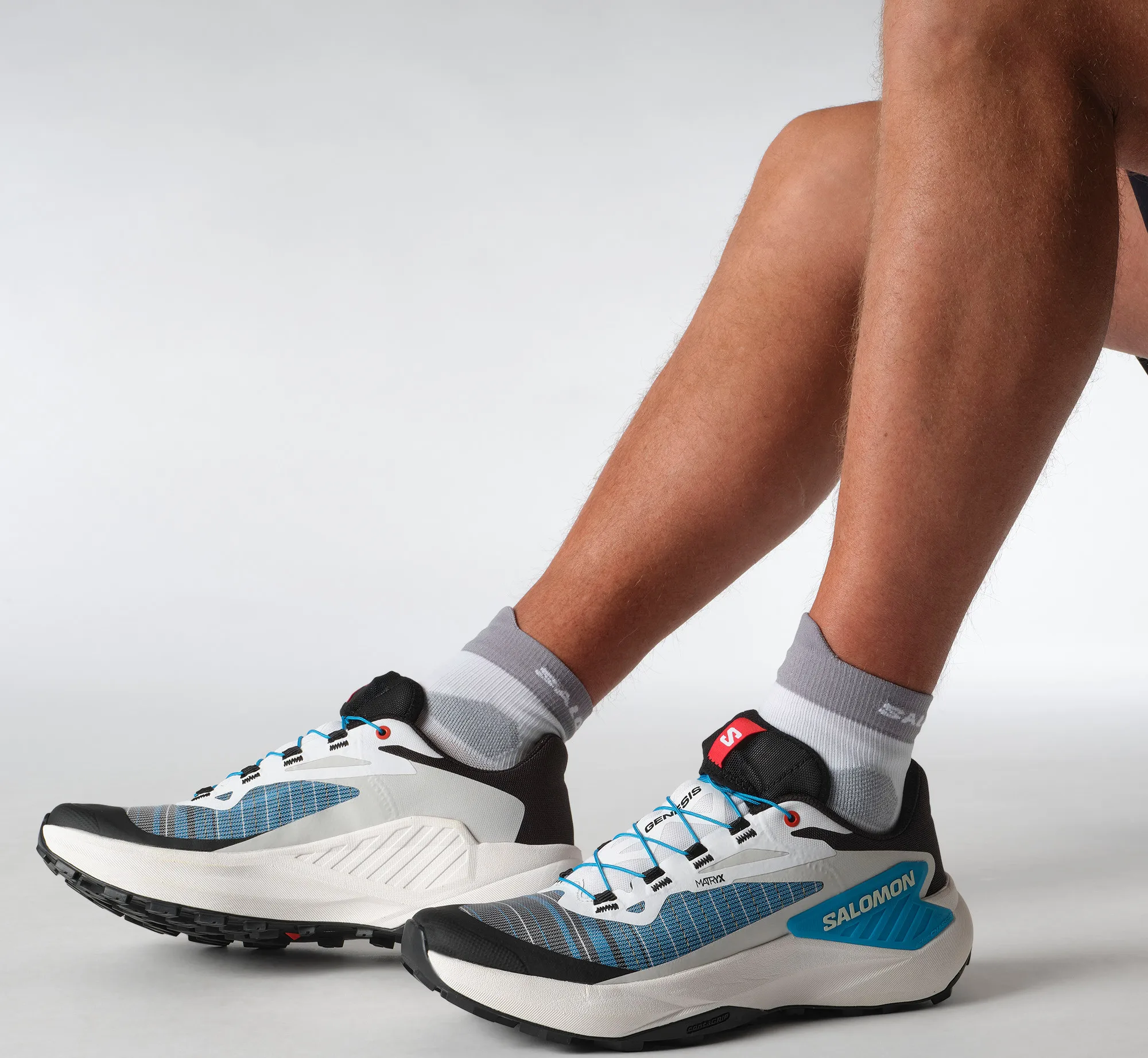 Salomon Men's Genesis Black/white/transcend Blue