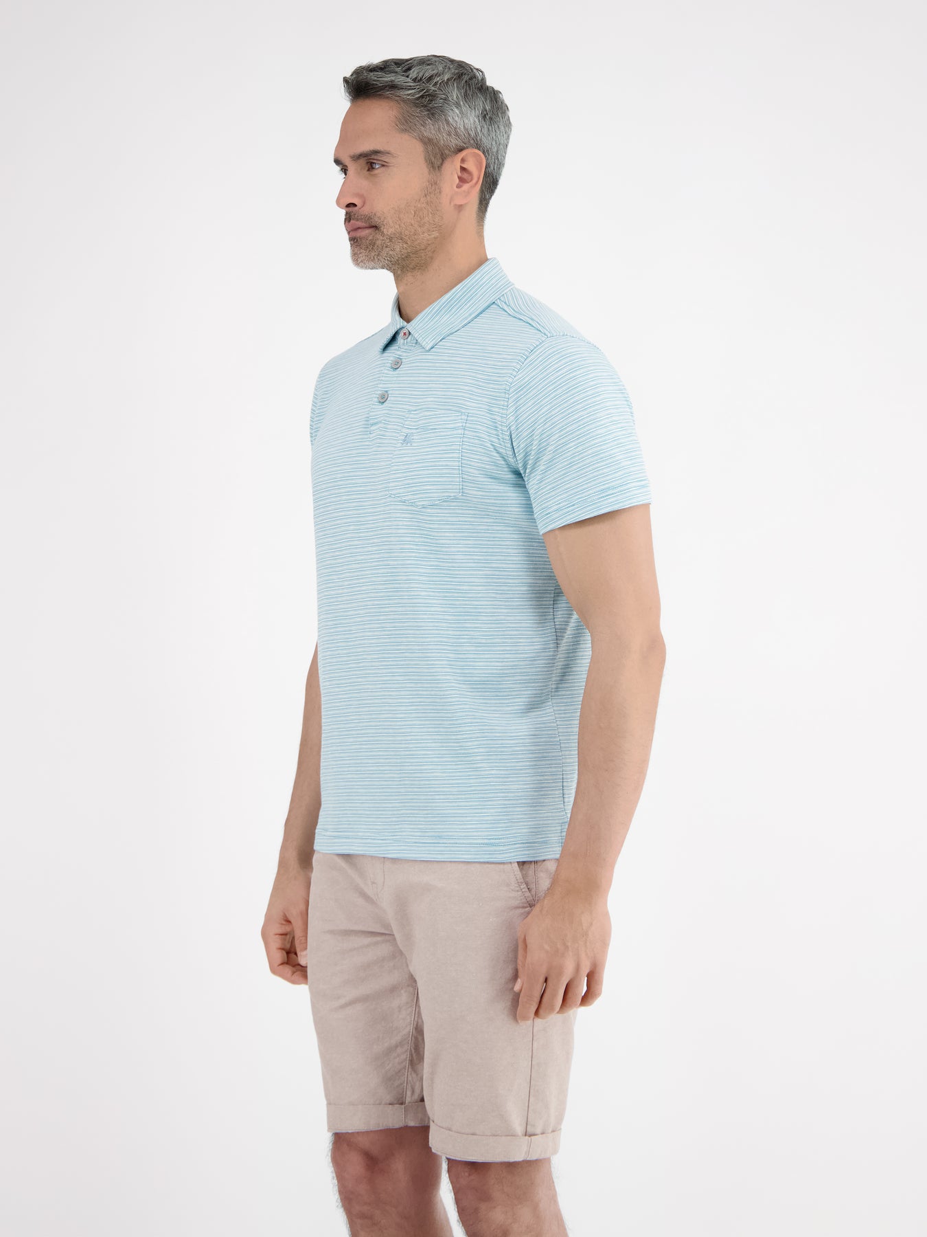 Poloshirt, sportiv-gestreift