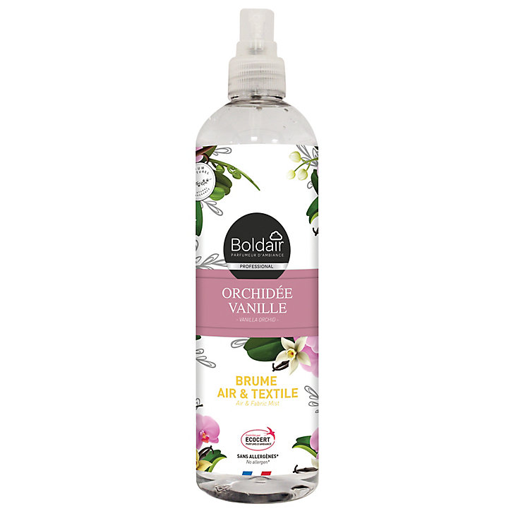 Brume air et textile Boldair orchidée vanille 400ml