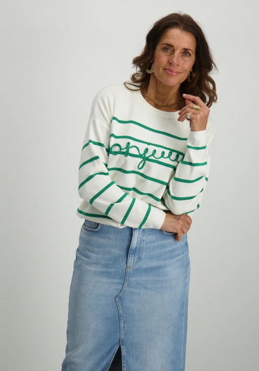 Vero moda Trui bonjour 10322312