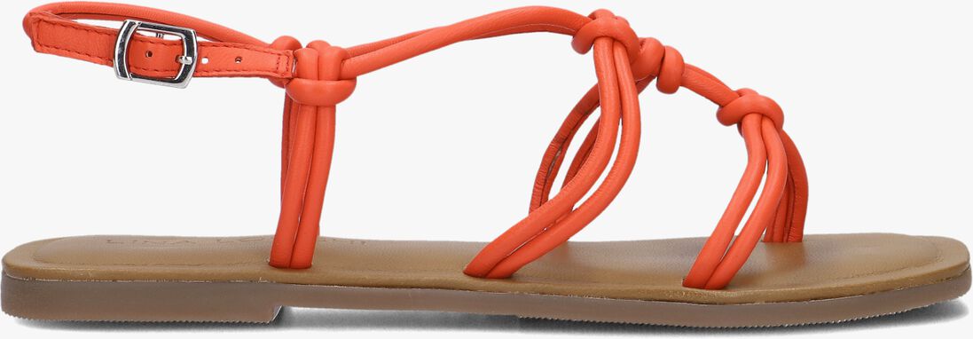 oranje lina locchi platte sandalen l1285