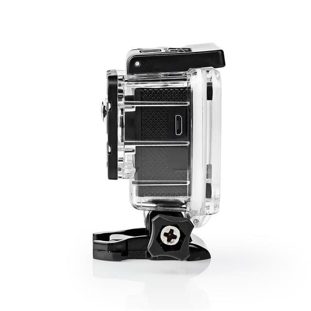 Nedis Action Cam | Enkelt Skærm | 720p@30fps | 5 MPixel | Vandtæt op til: 30.0 m | 90 min | Wi-Fi | App tilgængelig til: Android™ / IOS | Montering inkluderet | Sort