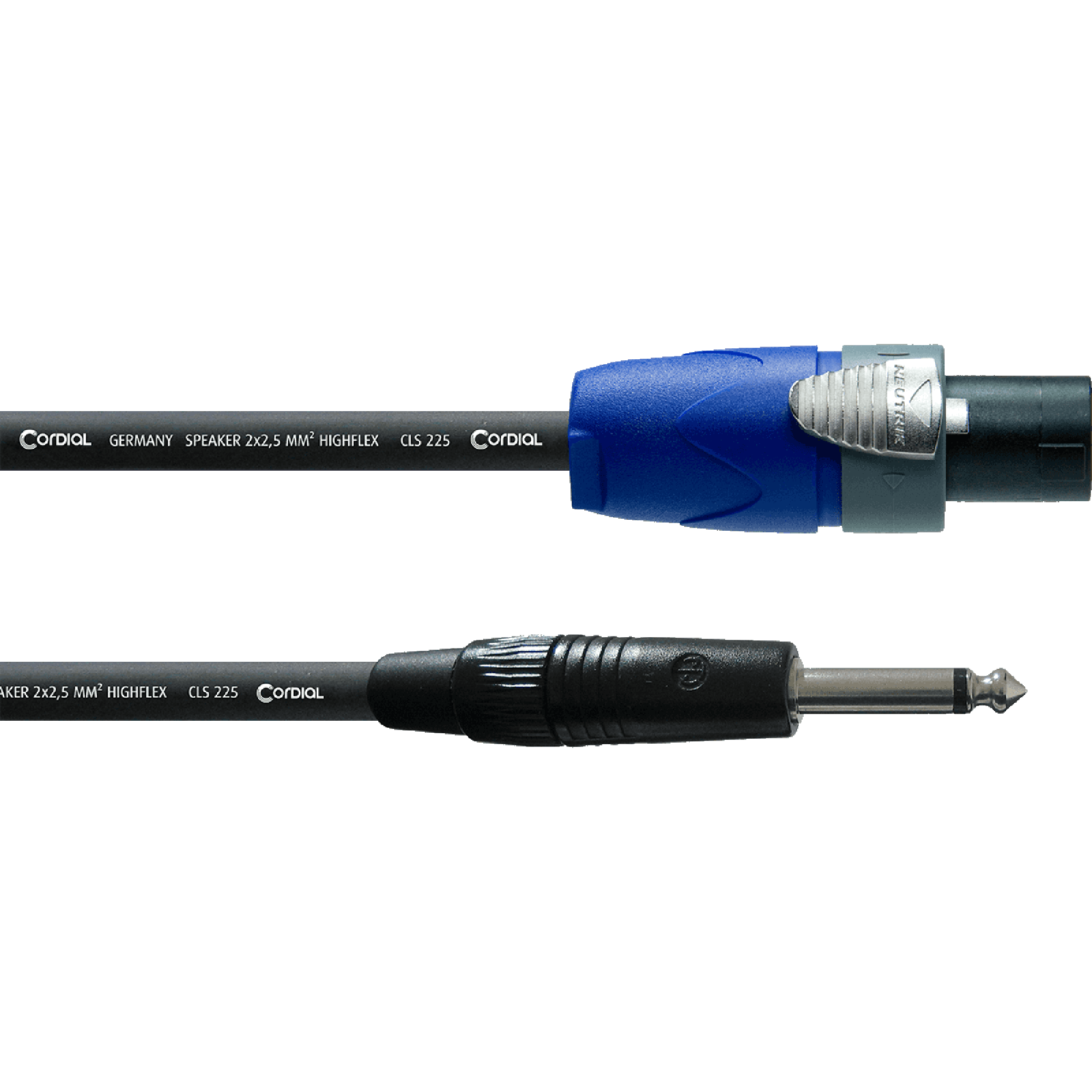 Cordial CPL10LP25 Peak 2p speakon-jack (6.3 mm TS) speakerkabel (4x2.5 mm²) 10 m