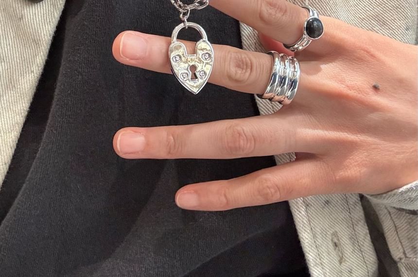 SeoulMall - Hartvormige hangslotketting