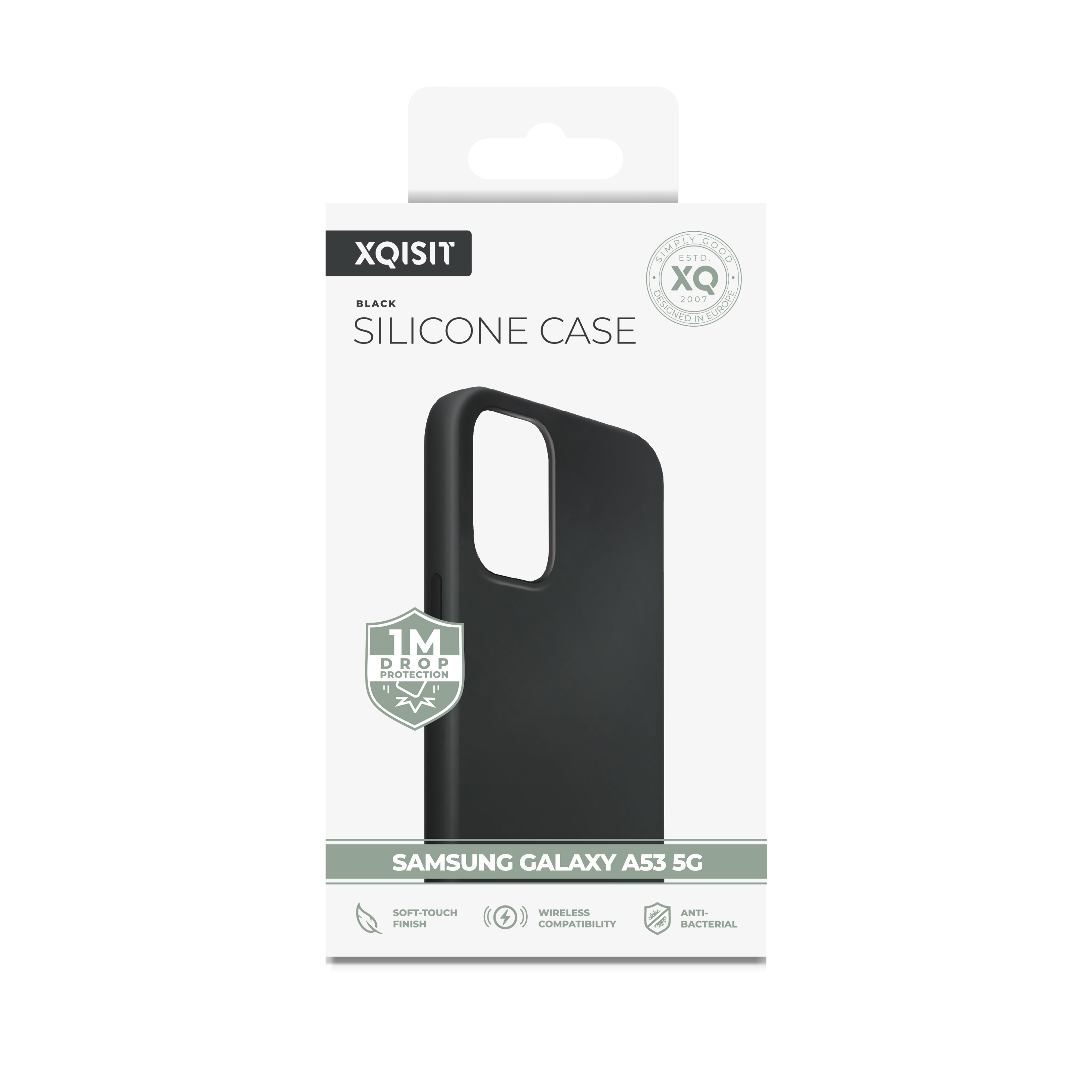 Samsung Galaxy S23 FE Antibakterielle Silikon Case Hülle (50644) - Schwarz
