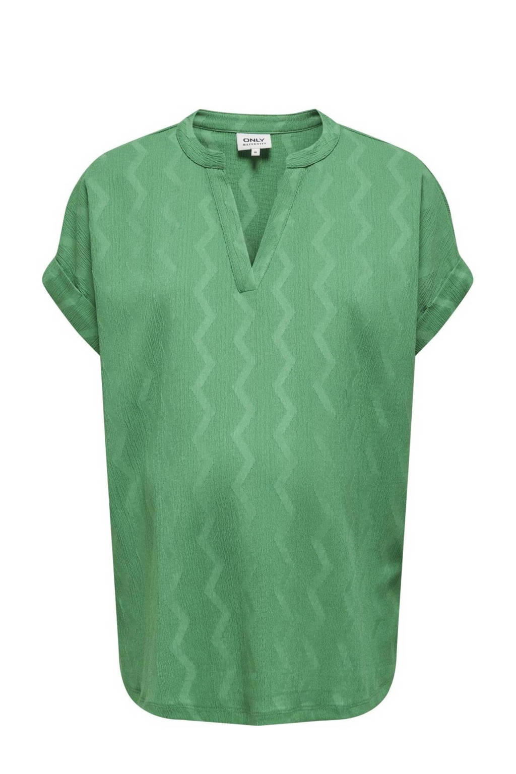 ONLY MATERNITY zwangerschapsblousetop OLMDIA frisgroen