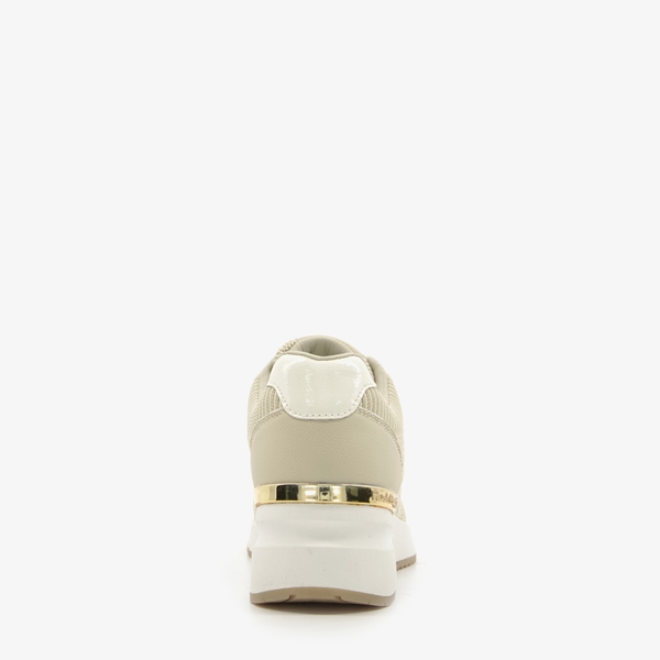 Hush Puppies dames sneakers beige goud