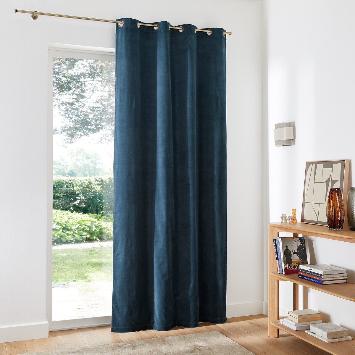 LA REDOUTE INTERIEURS<br>Cortina de veludo com ilhós Veludo