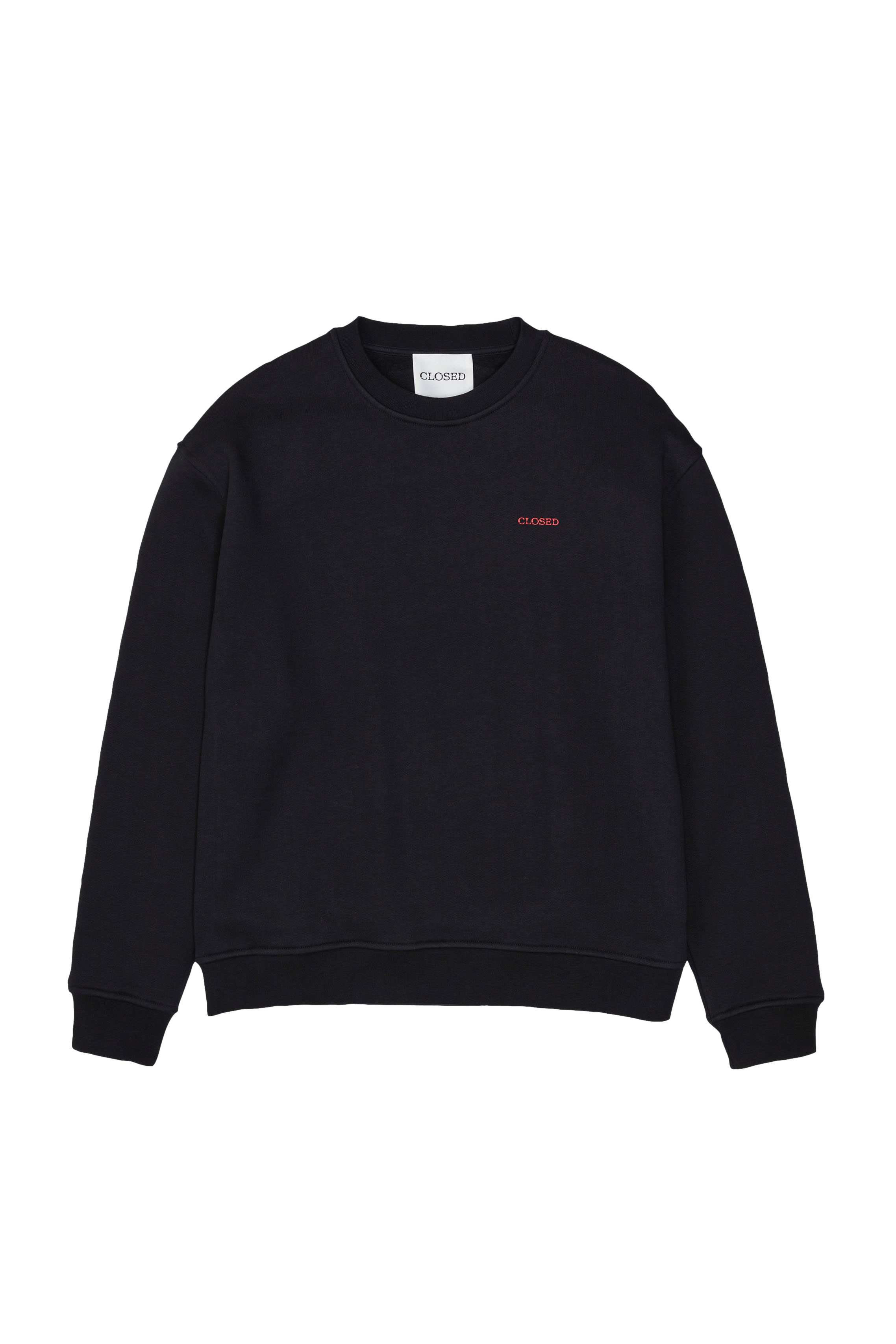 Sweat col rond imprimé en coton | Noir