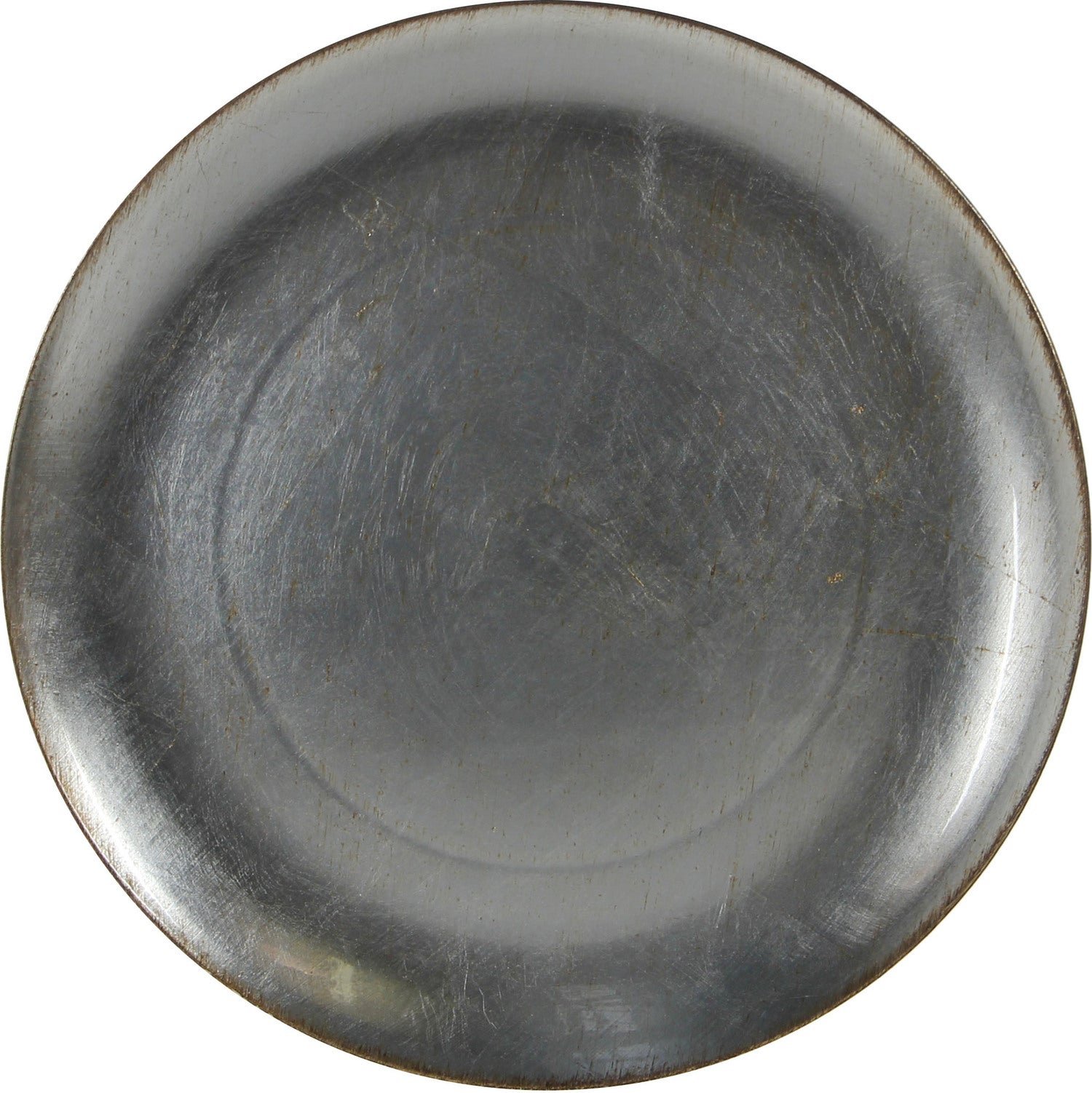 House of Seasons kerstdecoratiebord Mila D 33 cm zilver