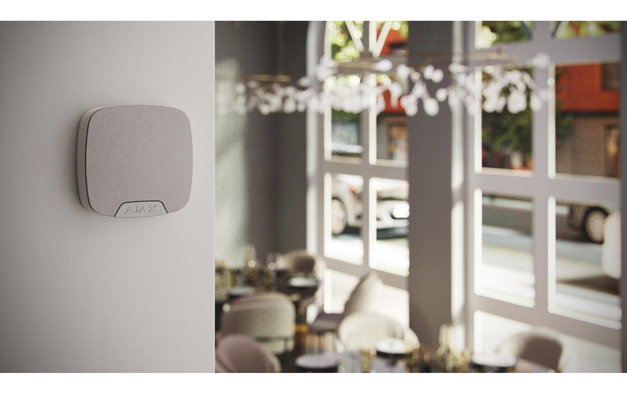 Baseline HomeSiren Jeweller WeissKabellose Sirene mit LED-Anschluss