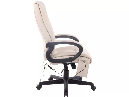 Chaise de bureau - Tissu & Plastique - Crème - XL Sparta XM