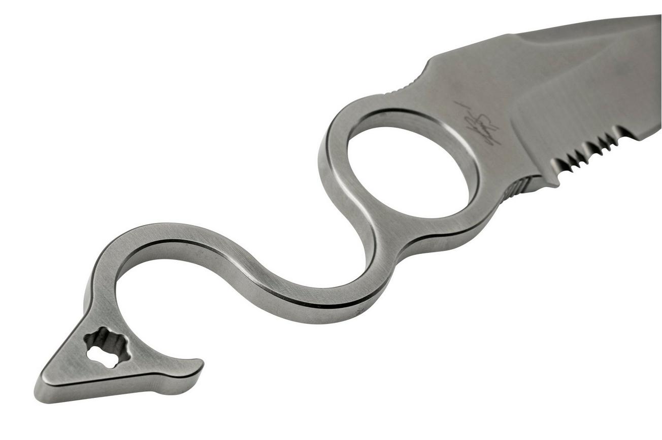 Amare Knives 6F Serration Sixth-Finger 202105 droppoint, vaststaand mes