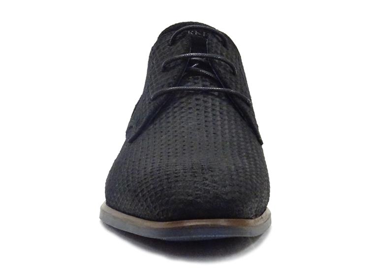 Berkelmans arcos 3d black print suede