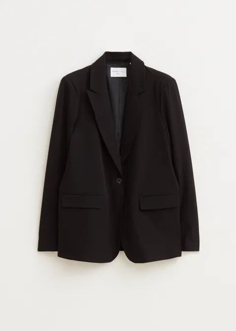 Oversized blazer zwart (ZWART)