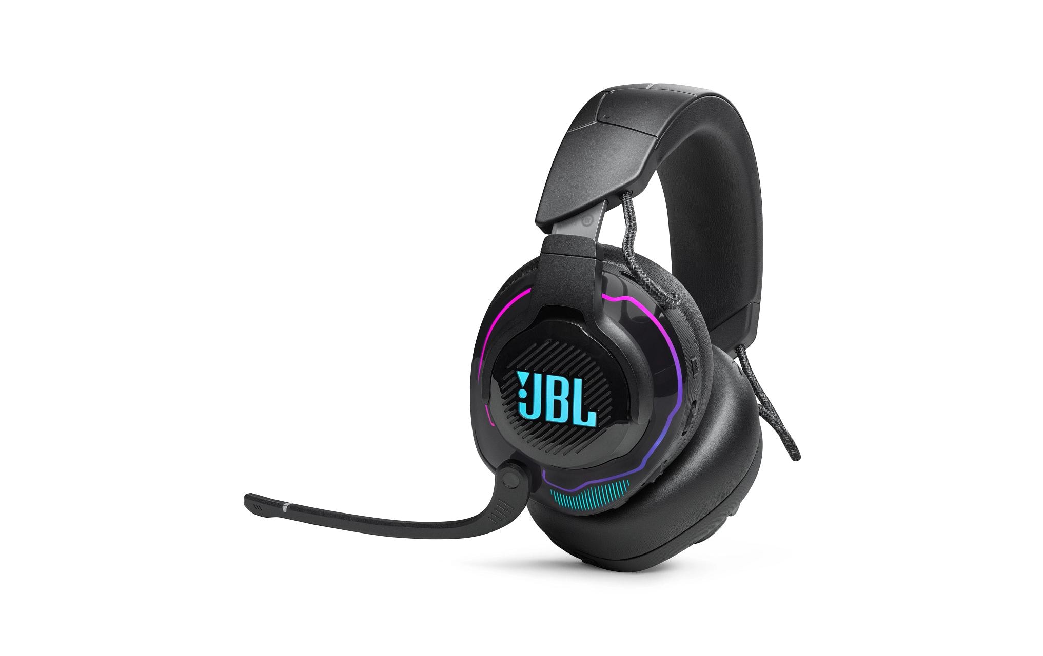 Headset Quantum 910 Schwarz<br>Kabelloses Over-Ear-Performance-Gaming-Headset mit Head-Tracking, aktivem Noise-Cancelling und Bluetooth