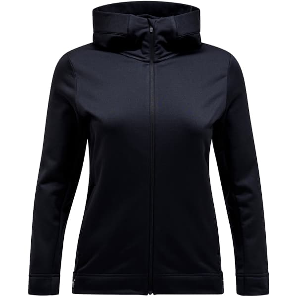 Veste polaire PEAK PERFORMANCE W RIDER TECH ZIP HOOD BLACK