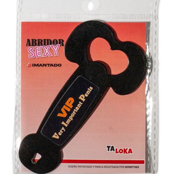 Taloka Abridor de Garrafas VIP Very Important Penis Magnético Preto