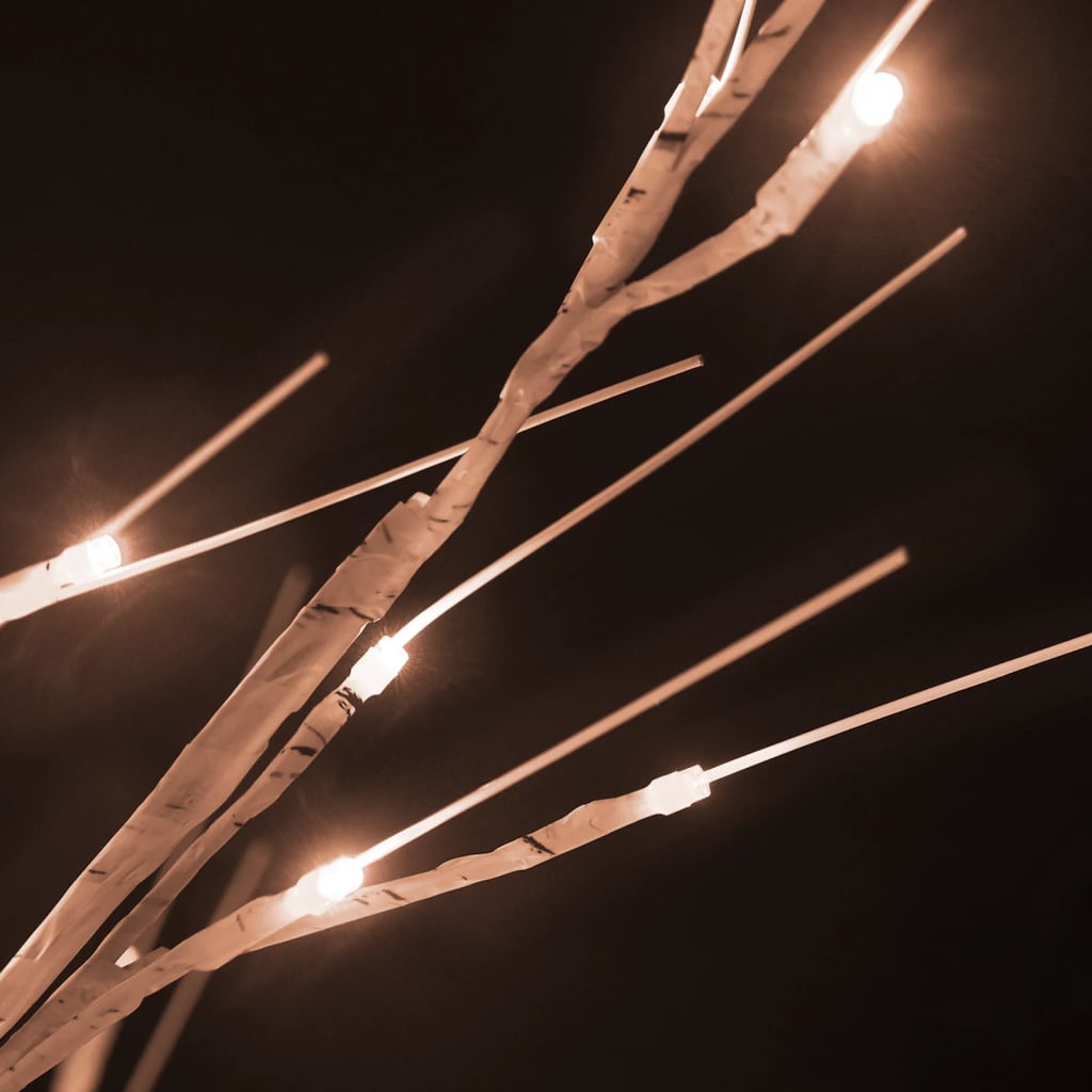Bouleau blanc à led 672 led blanc chaud 400 cm